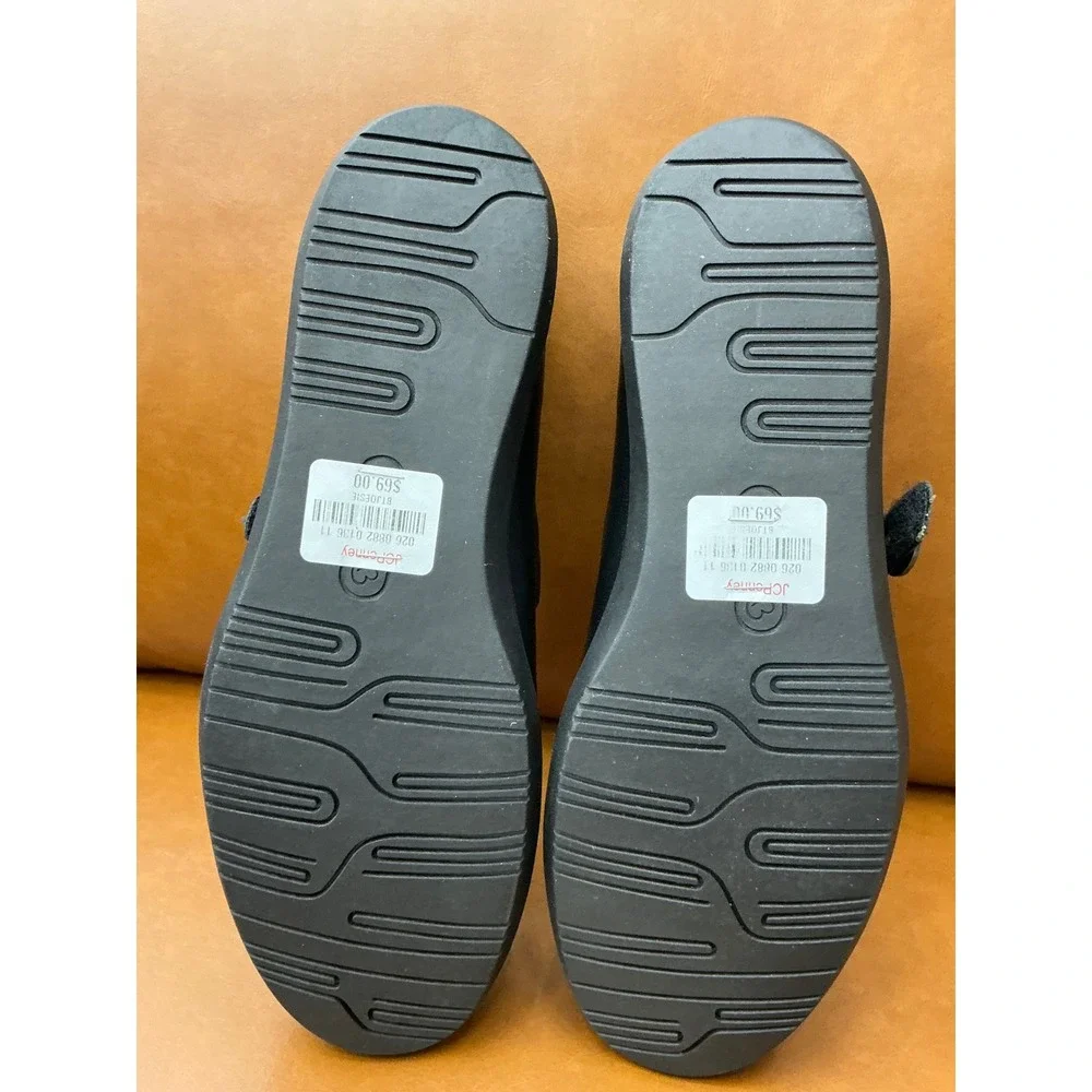 Baretraps Joesie Mary Jane Flats Womens 10 Black Comfort Strap Z0840